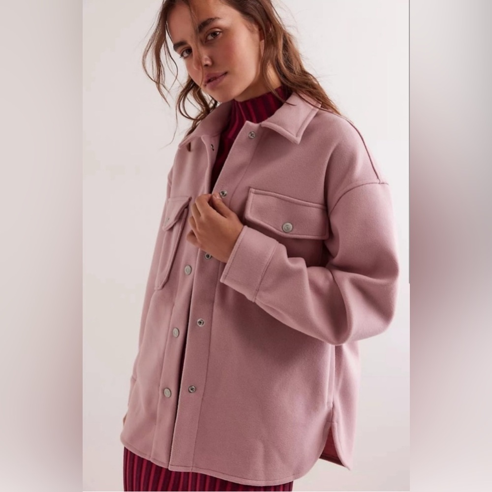 NWOT FREE PEOPLE LOLA SHIRT JACKET